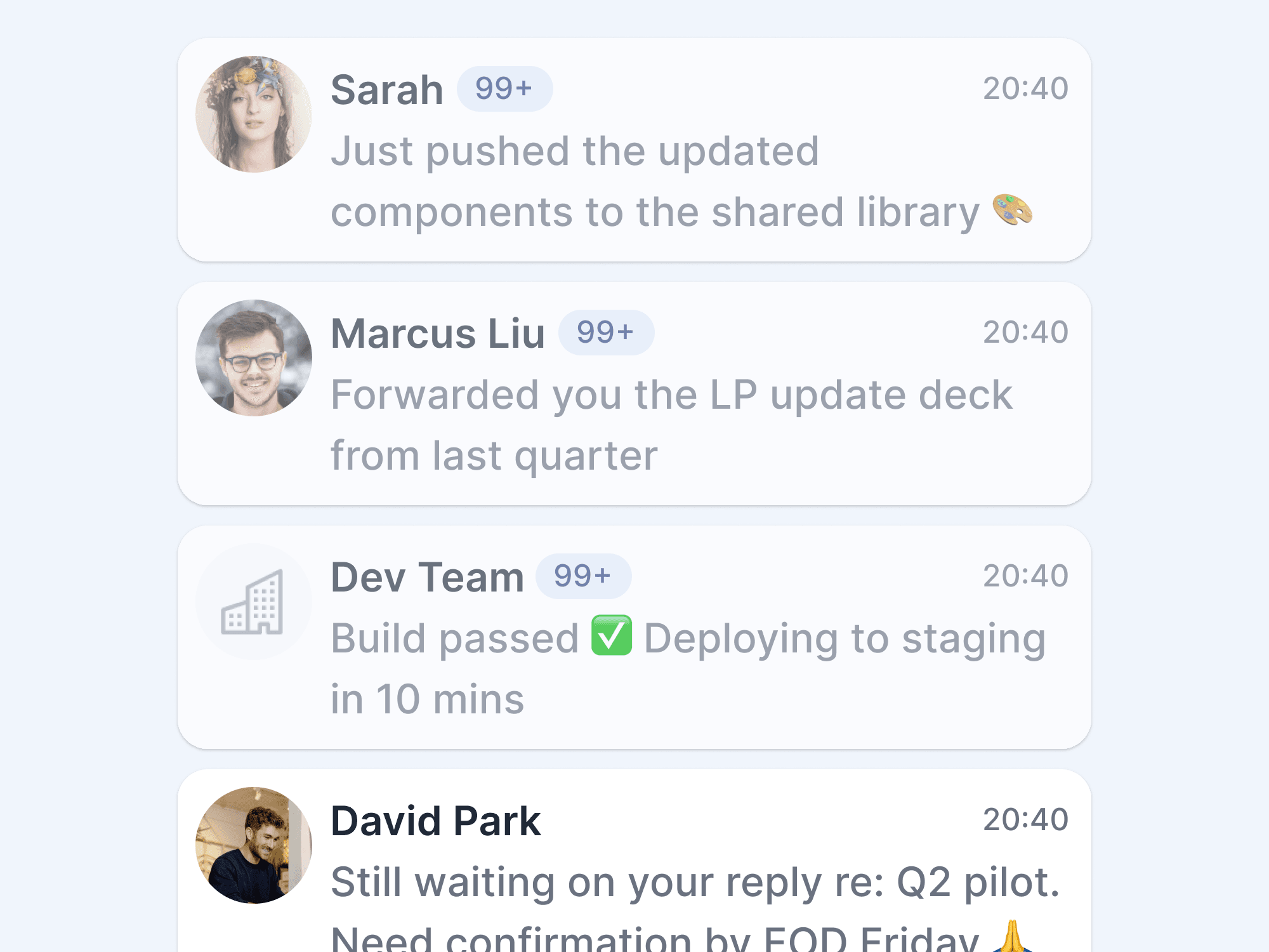 The message you meant to reply to — still sitting there.